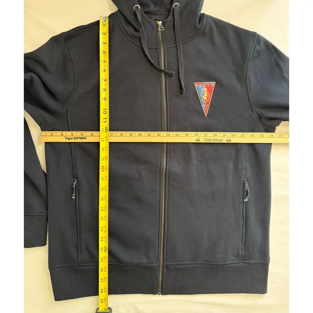 Pogon Szczecin Full Zip Sweatshirt Hoodie Football‎ Soccer Size XL